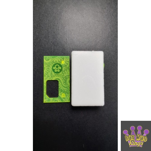 Octopus mods White 360 Engraved Box/Neon Green Door and button